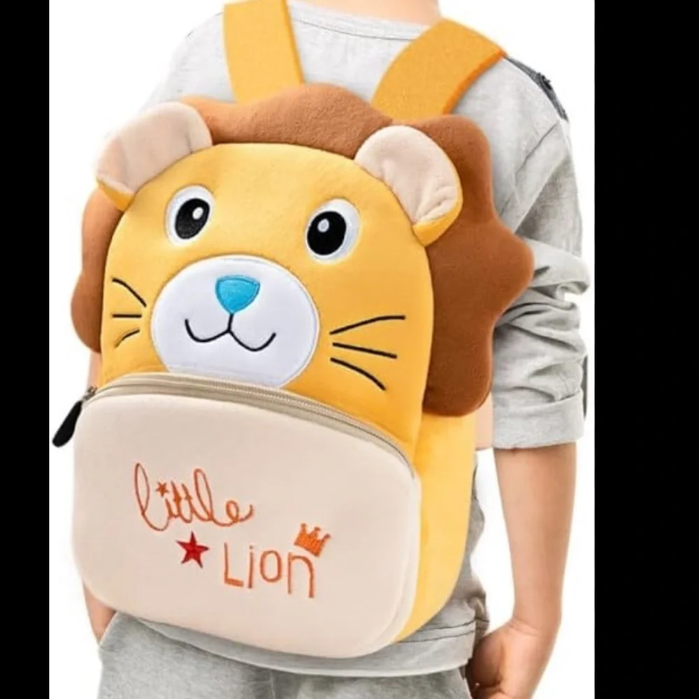 Toddler Backpack, ChaseChic Cartoon Mini Plush Soft Baby Backpack, Lion